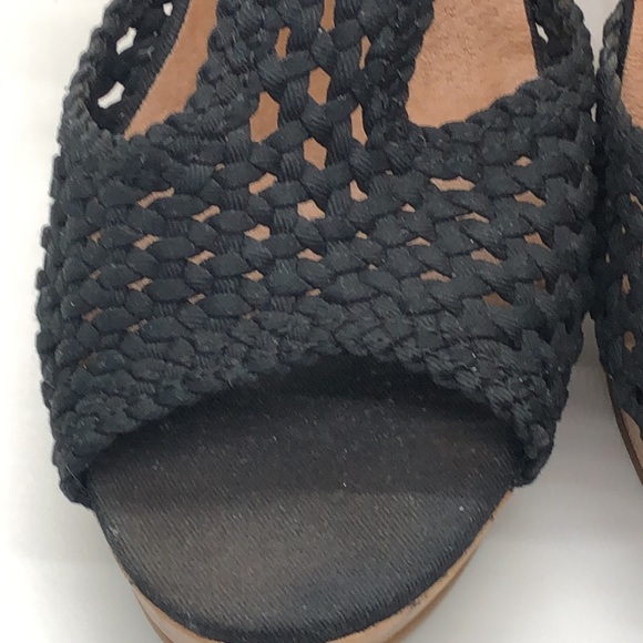 Jelly Pop “Mosaic” Black Wedges - Picture 11 of 16